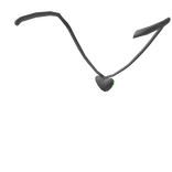 Nupa's green heart necklace