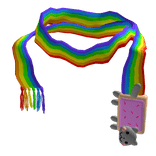 Nyan Cat Rainbow Scarf