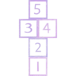   ‧ ˚ ✎ kawaii hopscotch purple chalk floor decor 