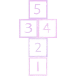 ‧ ˚ ✎ kawaii hopscotch purple chalk floor decor v2