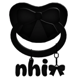 ˚｡ ♡ nhi black pacifier 🎀 ♡