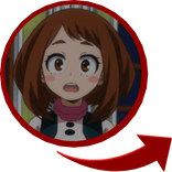 Ochaco Uraraka Red Circle Right Shoulder