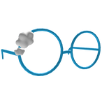 Oculos azul nuvem
