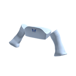 🍀Off Shoulder Crop Top w Armwarmers (Blue)