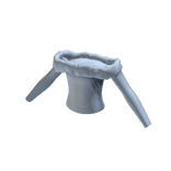 Off-Shoulder Fur Top | Blue