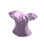 Off Shoulder Ruffle Corset Top (Purple)