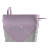 Off the shoulder ruffled dress with chain in pink