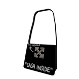 Off White Designer Baddies Bag In Black