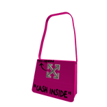 Off White Designer Baddies Bag In Hot Pink