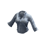 ʚ♡ɞ Office Siren Blue Striped Button Up Top