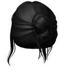 Office Siren Pinned Bun (Black)