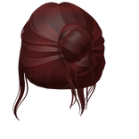 Office Siren Pinned Bun (Red)