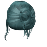 Office Siren Pinned Bun (Teal)