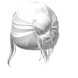 Office Siren Pinned Bun (White)