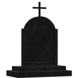 old halloween scary cracked stone tombstone wcross