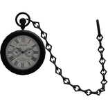 Old Timey London Waist Pocket Watch Black