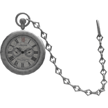 Old Timey London Waist Pocket Watch White