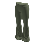 Olive Green Flared Leggings
