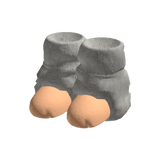 OM Fluffy White Socks(Off Sale)