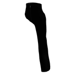 One-leg Black Latex Goth Pants