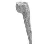 One-leg White Lace Leggings Floral Print