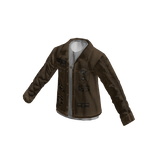 Open Button Up & Layered Tee (Brown)