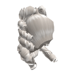 Opulent Rococo Pouf Wig in White