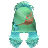 ☆ | Aquamarine Spiky Layered Updo