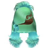 ☆ | Aquamarine Spiky Layered Updo