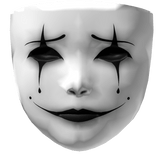 ɞ | black clown mask 🖤