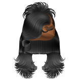 ☆ | Black Spiky Layered Updo