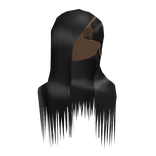 𝒫ℊ𝓋 | Black straight sidepart wig . ♥
