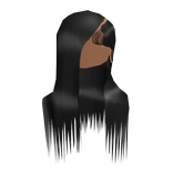 𝒫ℊ𝓋 | Black straight sidepart wig . ♥