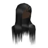 𝒫ℊ𝓋 | Black straight sidepart wig . ♥
