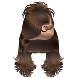 ☆ | Brown Spiky Layered Updo