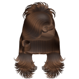 ☆ | Brown Spiky Layered Updo