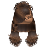 ☆ | Brown Spiky Layered Updo