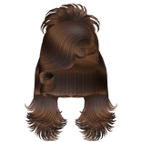 ☆ | Brown Spiky Layered Updo