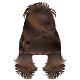 ☆ | Brown Spiky Layered Updo