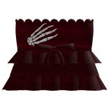 ☠ | Cute Gothic Skeleton Top in Red