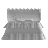 ☠ | Cute Gothic Skeleton Top in White