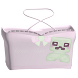 ♡ | cute green boom pixel aww man top (pink)