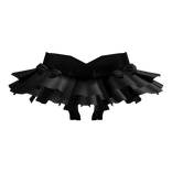 ♡ | cutesy doll black ruffles big bows skirt