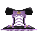 ♡ | halloween kitty cat black purple dress set
