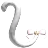 ♡ | halloween kitty cat white baby pink bow tail