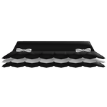 ✙ | layered beach mini skirt in black