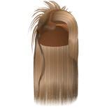 ☆ | Outgrown Blonde Spiky Half Updo