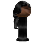 𝒫 | Ponytail with braids and flipped ends (black)