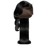 𝒫 | Ponytail with braids and flipped ends (black)