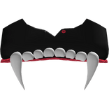 ♡ | vampire fangs halloween black red top